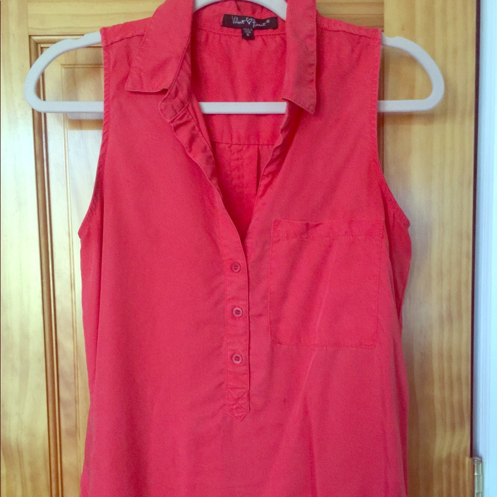 Collared Button Down Tank